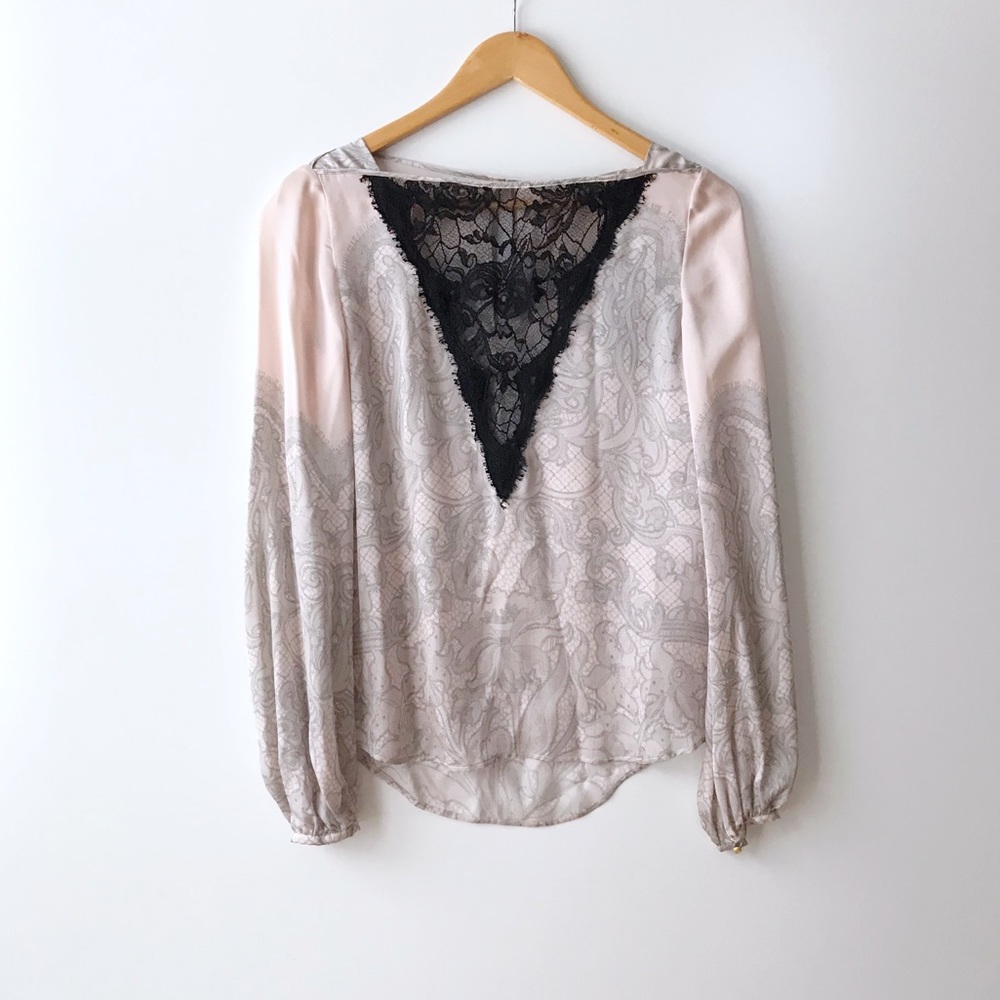 Emilio Pucci • Delicate Silk Blouse w Edgy details